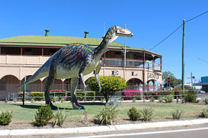 Mutt the Muttaburrasaurus located in the main drag