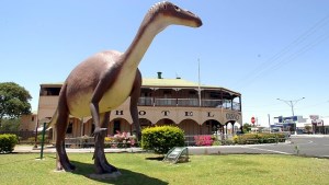 Mutt the Muttaburrasaurus located in the main drag